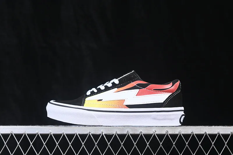 All categories Vans Vans series Vans Low Vans low-top Revenge x Storm Old Skool Lightning joint low-top casual sneakers Black Flame